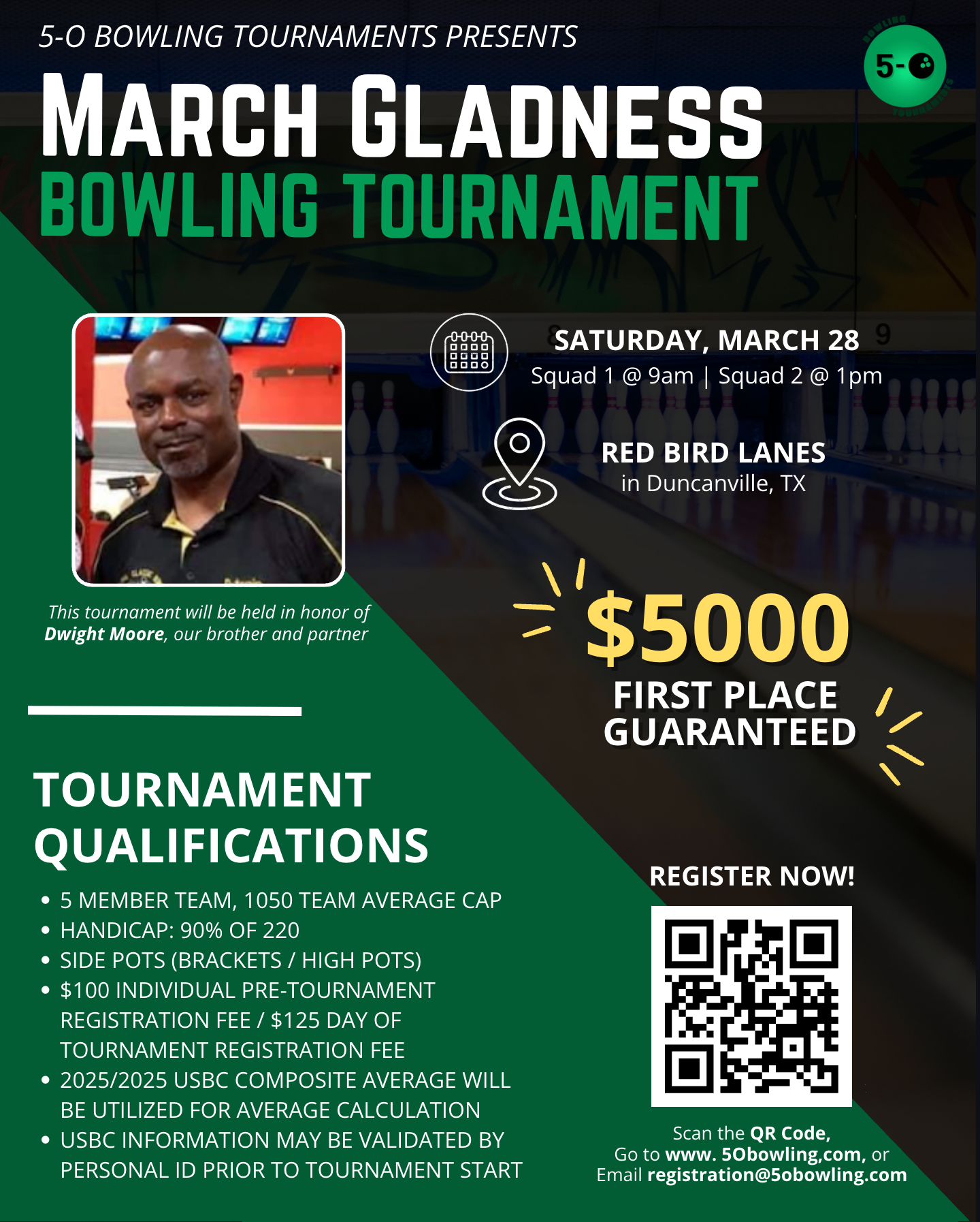 5-O 3rd Annual March Gladness Tournament